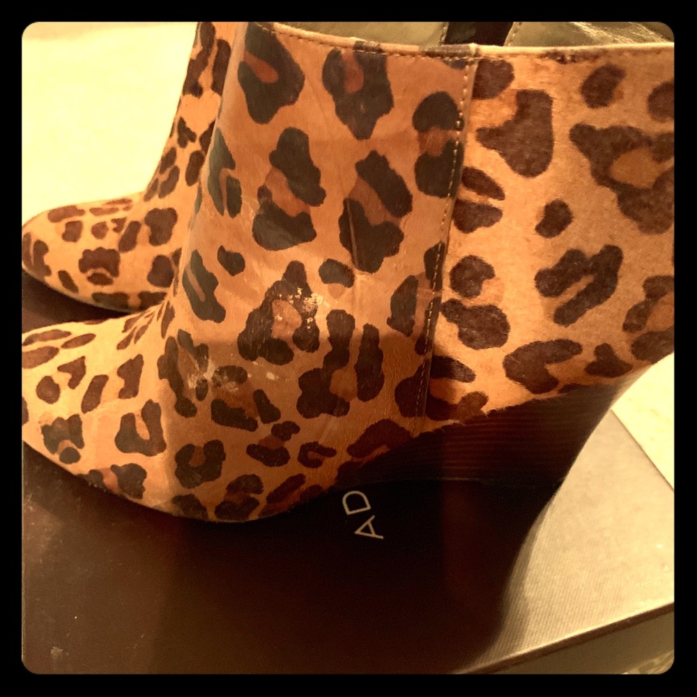 Adrienne Vittadini calf hair Sarah booties